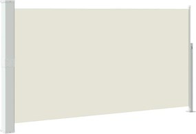 vidaXL krémszínű kihúzható oldalsó teraszi napellenző 170 x 300 cm
