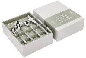 Ezüstszínű rozsdamentes acél evőeszköz készlet 16 db-os Fuga – Gense