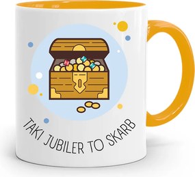 Ékszerésznek Sárga Bögre Egy Ilyen Ékszer Kincs, fényképes nyomtatással