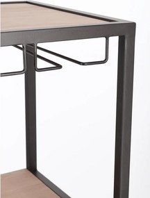 Natúr színű bortartó szekrény palackok száma 12, 51x91x30 cm Isaac – Yes Everyday