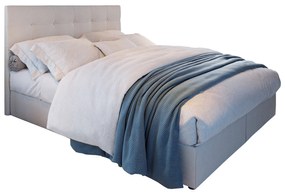 Franciaágy Boxspring 160 cm Karen Comfort (bézs) (matraccal és tárolóhellyel). 1056009