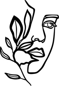 Woman fém fali dekoráció, 46×56 cm