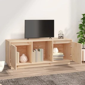 tömör fenyőfa TV-szekrény 110,5 x 35 x 44 cm