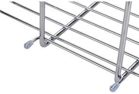 WENKO 23499100 - Zuhanypolc MILO 25x36 cm rozsdamentes acél/ezüst/átlátszó