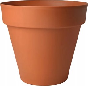 Nagy Virágtartó Kaspó Kerek Otthon Erkély Terasz 29 CM Agyag Szín