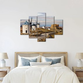 Kép - Consuegra szélmalmai, Spanyolország (150x105 cm)
