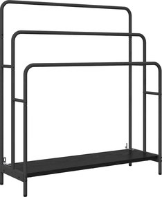 vidaXL Ruhaszárító polcokkal Fekete tölgy 90 x 30 x 100,5 cm Faanyag