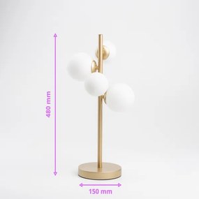 Brilagi - LED Asztali lámpa MILLA 4xG9/3W/230V arany/fehér