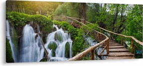 Kép - Plitvicei-tavak (120x50 cm)