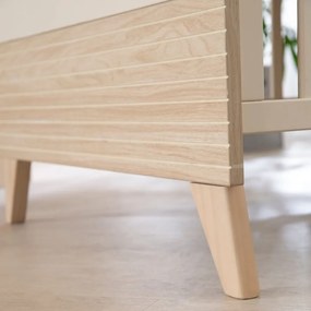Bézs babaágy állítható magassággal 70x140 cm Sidney – Roba