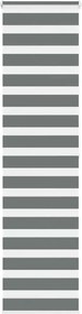 vidaXL zebrafüggönnyel sötét szürke szövetszélesség 55,9 cm poliészter