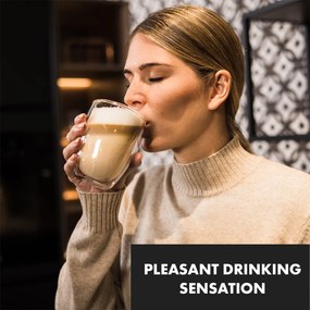 Klarstein Glaswerk Jesolo, thermo poharak dupla üveggel, 350 ml, kézműves, boroszilikát üveg