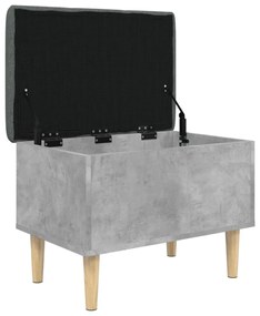 betonszürke szerelt fa tárolópad 62x42x46 cm