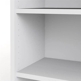 Fehér moduláris könyvespolc 89x222 cm Prima – Tvilum