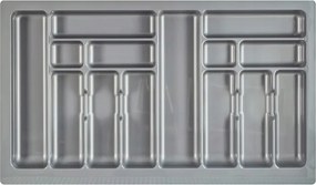 Evőeszköztartó utántöltő konyhai fiókhoz 90 cm szürke 835x490MM