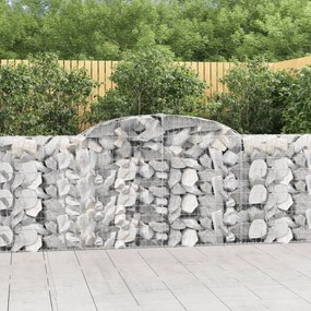 13 db íves horganyzott vas gabion kosár 300 x 30 x 100/120 cm