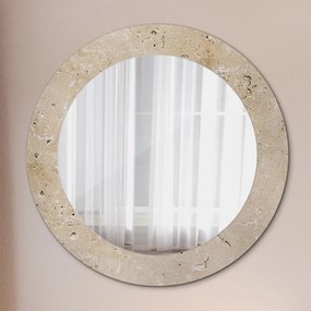 Kerek tükör fali dísz Természetes kő fi 60 cm