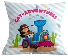 Gabi babaháza Cat-Adventures párna, díszpárna 40x40 cm