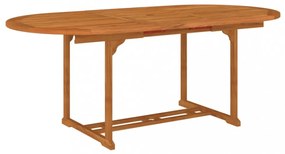 tömör eukaliptuszfa kerti asztal 200 x 100 x 75 cm