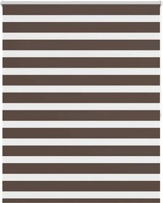 vidaXL Zebra roló 120,9 x 175 cm, szövetszélesség 116,7 cm, kávébarna