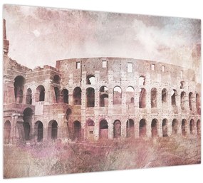 Kép - Vintage képeslap a városról N⁰2 (70x50 cm)