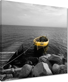 Vászonkép 50x50 Halászcsónak a Balti-tengeren