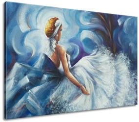 Gario Kézzel festett kép Kék hölgy táncközben Méret: 120 x 80 cm