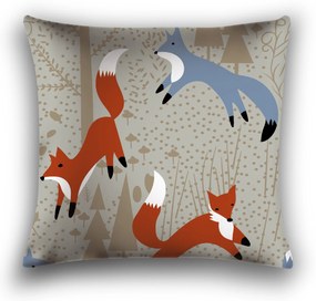 RED FOX dekoratív párnahuzat 40x50 cm, barna
