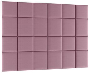 Kárpitozott panel 24 db.  Quadra 240x180 cm (rózsaszín). 1052015