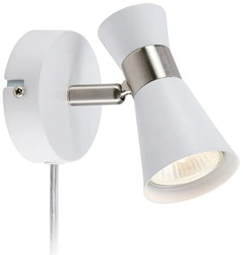 Fehér fali lámpa (hosszúság 12 cm) Folie – Markslöjd