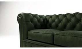 Sötétzöld bársony kanapé 184 cm Cambridge – Ropez