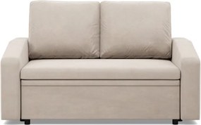 Zeus kanapé, bársony, hab töltet, döntött kartámasz, bézs