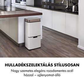 Klarstein Royal Trash Rose Gold, szemétkosár szenzorral, 72 l, rozsdamentes acél, rózsaszín arany
