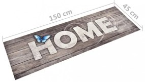 „Home” feliratú, mosható konyhai szőnyeg 45 x 150 cm