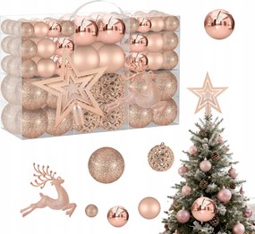 Karácsonyfadísz Szett XXL Karácsonyi Arany 120 Db Csillag