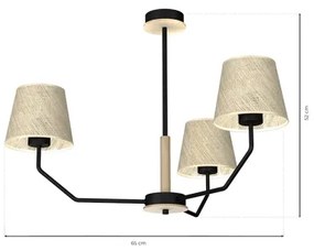 Csillár rúdon ETNA 3xE27/60W/230V