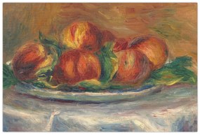 Kép - Auguste Renoir, Peaches on a  Plate, reprodukciók (90x60 cm)