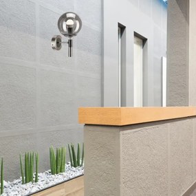 Fali lámpa ROLLO 1xE14/5W/230V matt króm/füstös