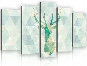 Vászonkép 100x60 Geometriai absztrakt szarvas modern dekoráció minimalizmus
