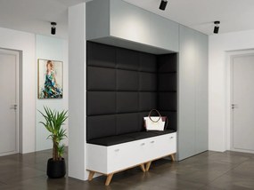 Kárpitozott fali panel Pazara 50x30 (öko-bőr Soft 011 + fekete). 1054360