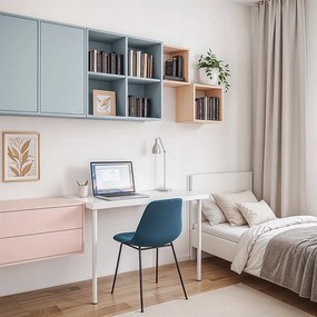 Boxie nyitott fali szekrény 40x40x37 cm petrol kék