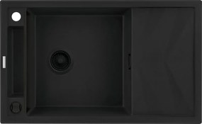 Magnetic gránit mosogató_nero_1 medence+csepegtető