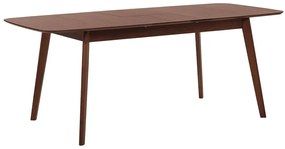 Elegáns Barna Kihúzható Étkezőasztal 120 x 75 cm MADOX Beliani