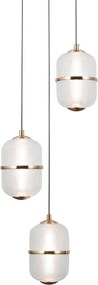 Italux modern függeszték alani átlátszó arany itxpnd-34375-3-hbr