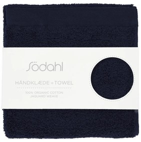 Sötétkék frottír pamut törölköző 40x60 cm Comfort – Södahl