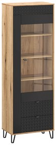 Vitrin Botones 1 (evoke tölgy + fekete) . Akció -18%. 1116768