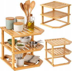 Konyhai polc Bambusz sarok Daedalus