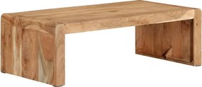 vidaXL tömör akácfa dohányzóasztal 110 x 55 x 35 cm