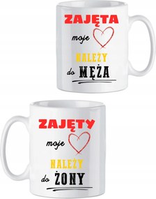 Kerámia bögrék Valentin-nap Pároknak Elfoglalt Feleség Elfoglalt Férj Ajándék