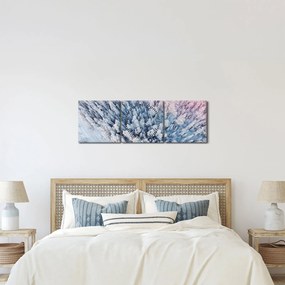 Havas fák képe (órával) (90x30 cm)